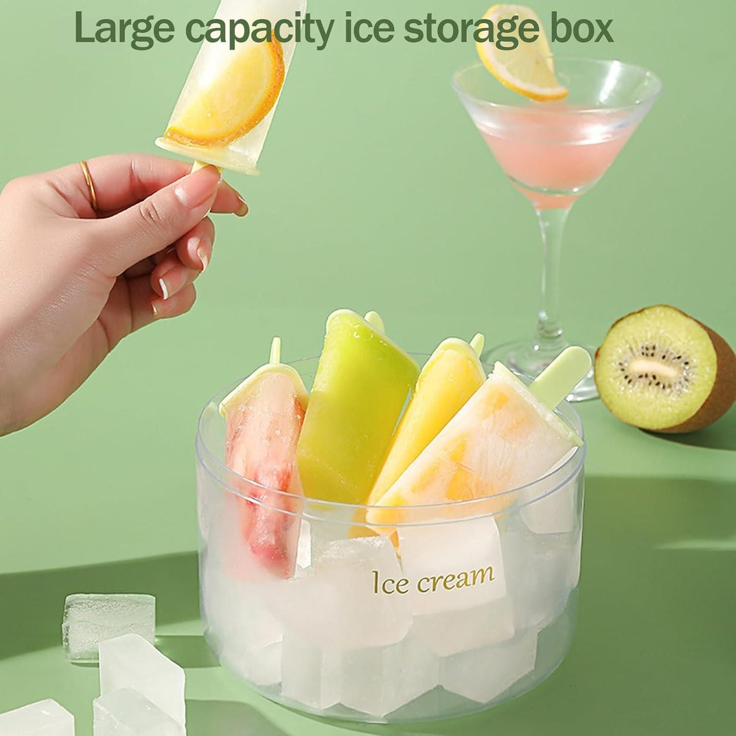 Reusable DIY 8 Pieces Ice Pop Mould - DEZZIRE