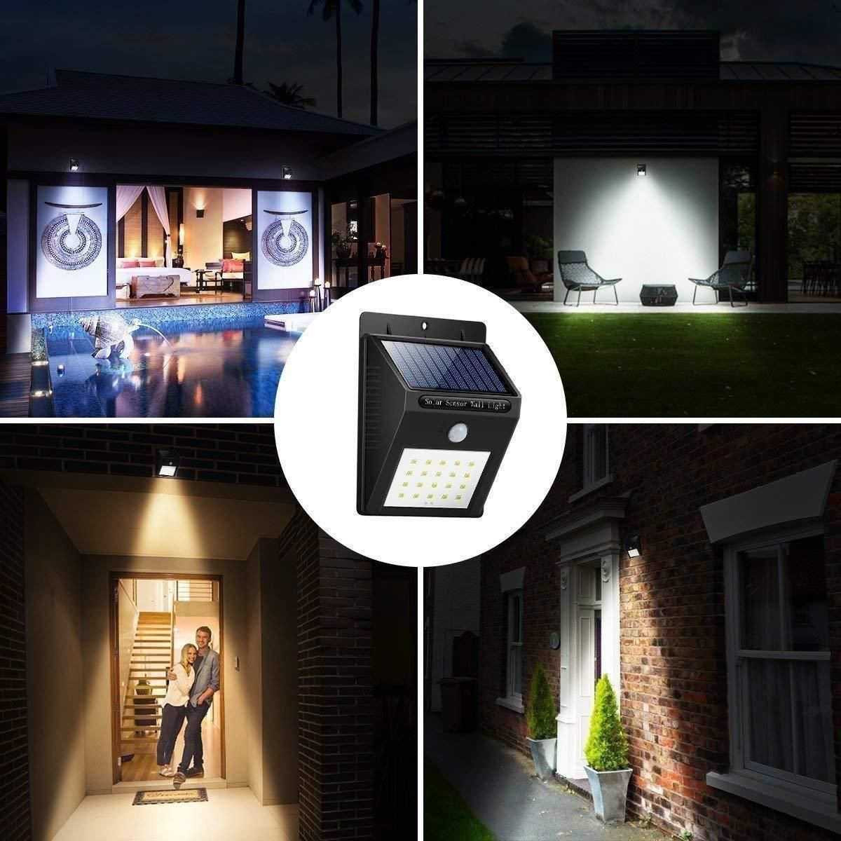 Security Light- 20 LED Bright Outdoor Security Lights with Motion Sensor - DEZZIRE