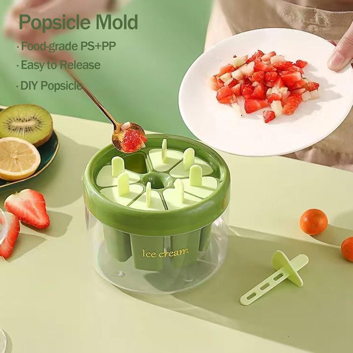 Reusable DIY 8 Pieces Ice Pop Mould - DEZZIRE