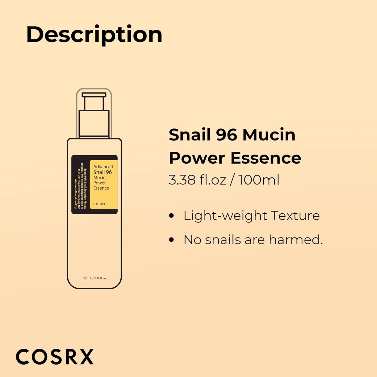 Snail 96 Mucin Power Essence 100 Ml Each Pack of 2 - DEZZIRE